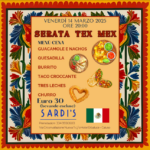 Serata Tex Mex cucina messicana Ristorante Sardi's Caluso